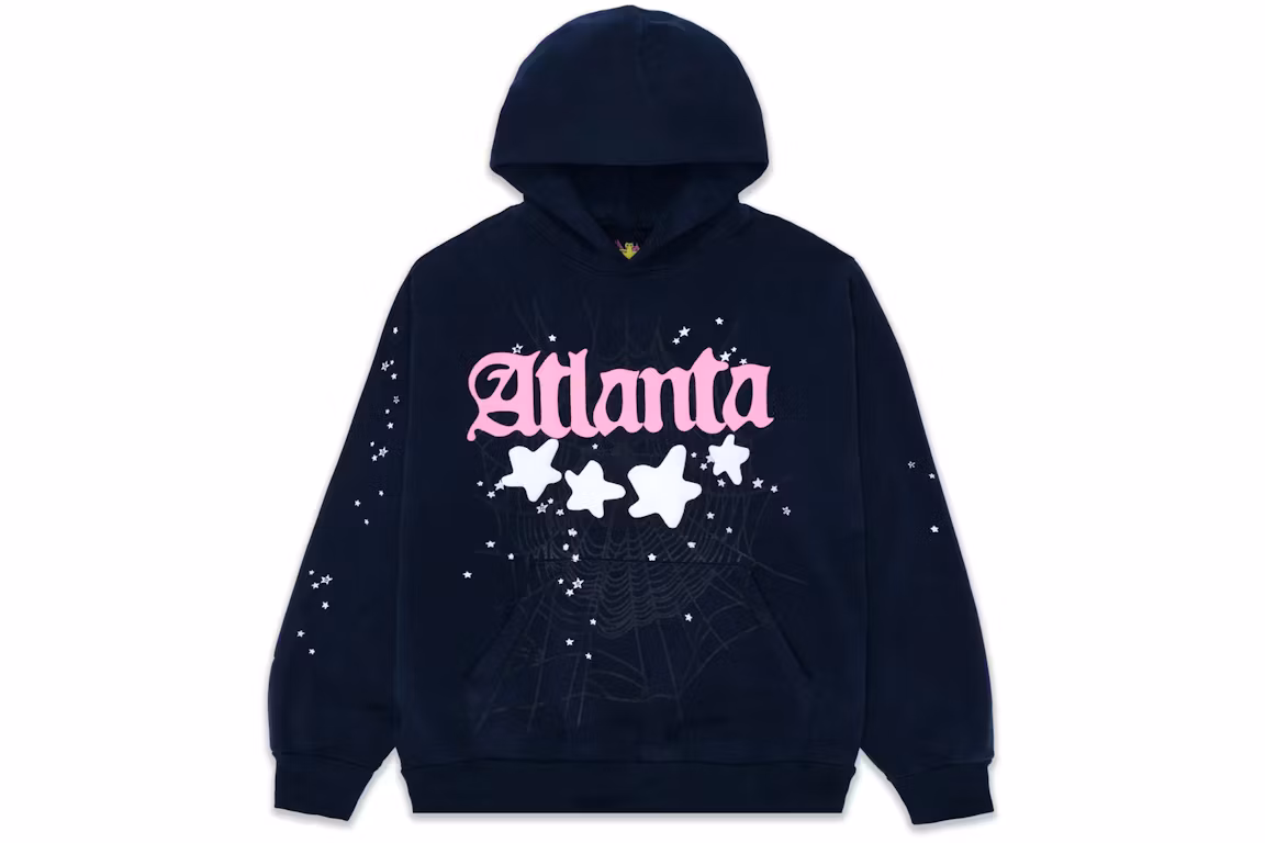 Sp5der Drak Blue Atlanta Hoodie