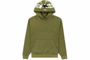 Sp5der Heavy Web Hoodie Olive