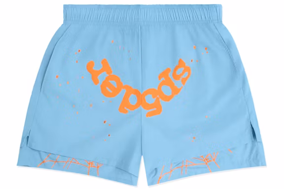 SP5DER OG WEB DOUBLE LAYER SKY BLUE SHORTS
