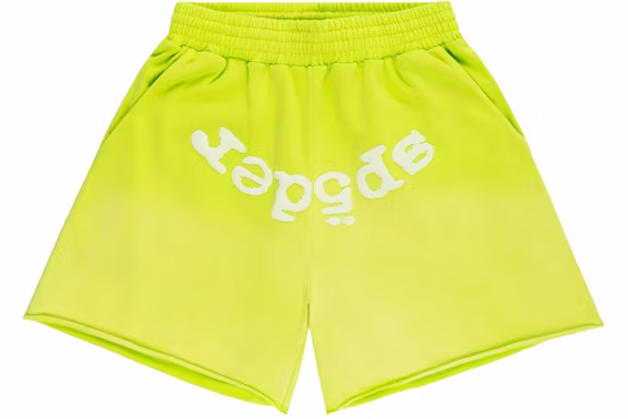Sp5der OG Web V2 Sweatshort Acid Green
