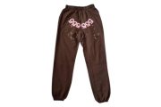 Sp5der 555 555-Web Pattern Brown Tracksuit