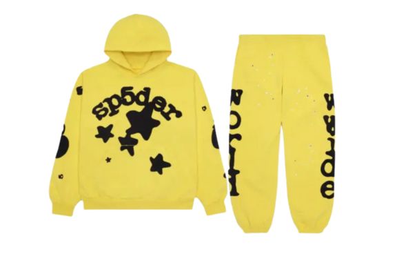 Sp5der Beluga Gold-Tracksuit
