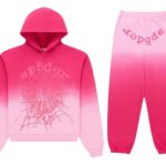 Sp5der OG Web Ombre Tracksuit Pink